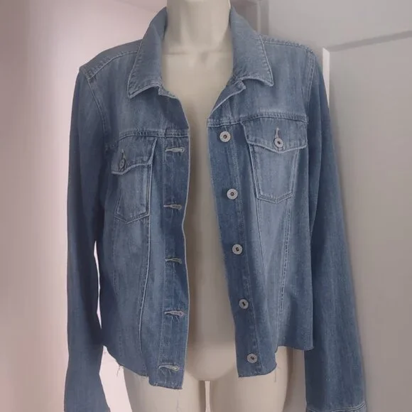 PAIGE Women's Aveline Jacket Raw Hem LEANNA - MEDIUM - Picture 2 of 10